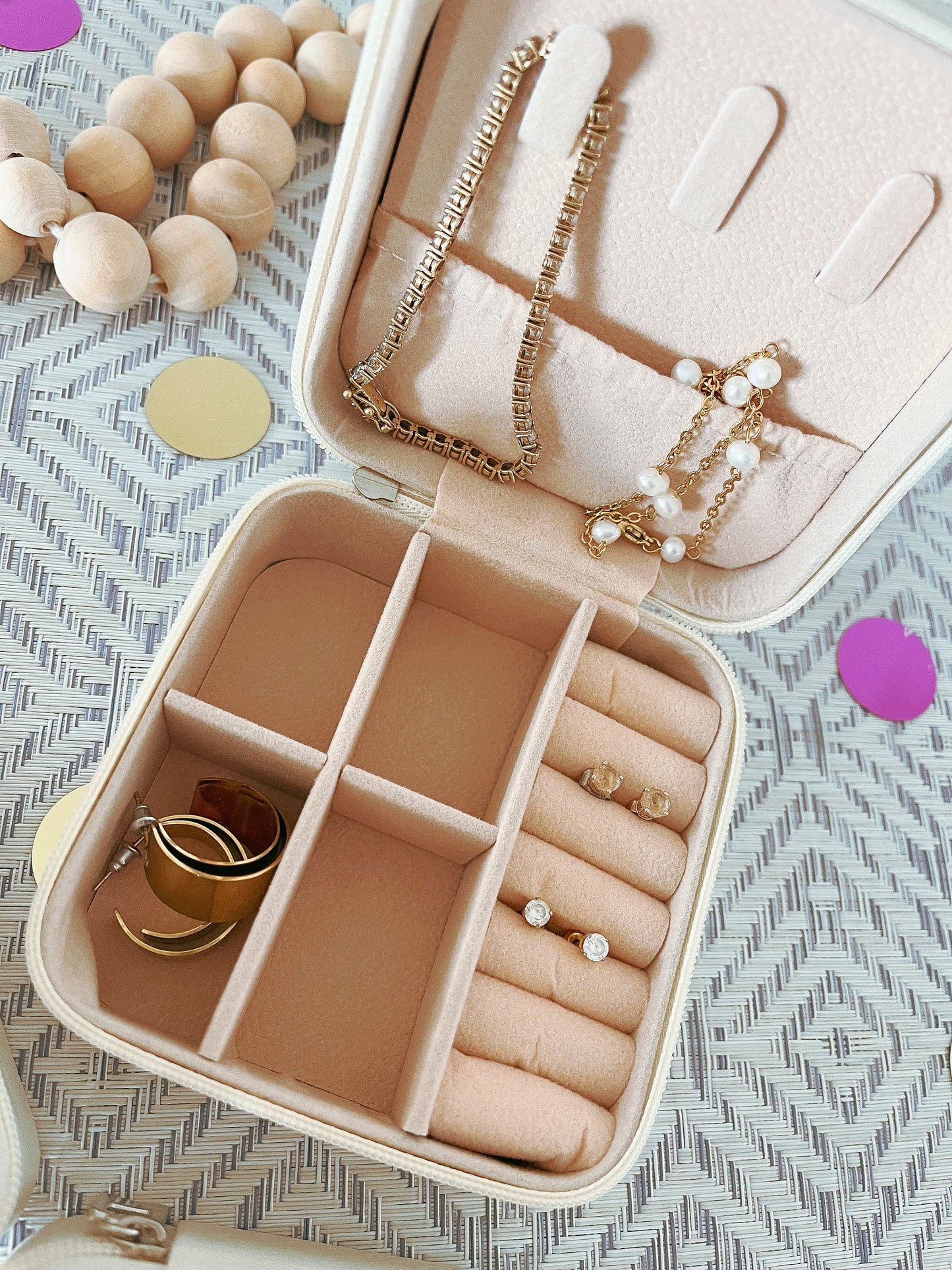 Personalized Travel Jewelry Box – Bridesmaid Gift & Jewelry Organizer