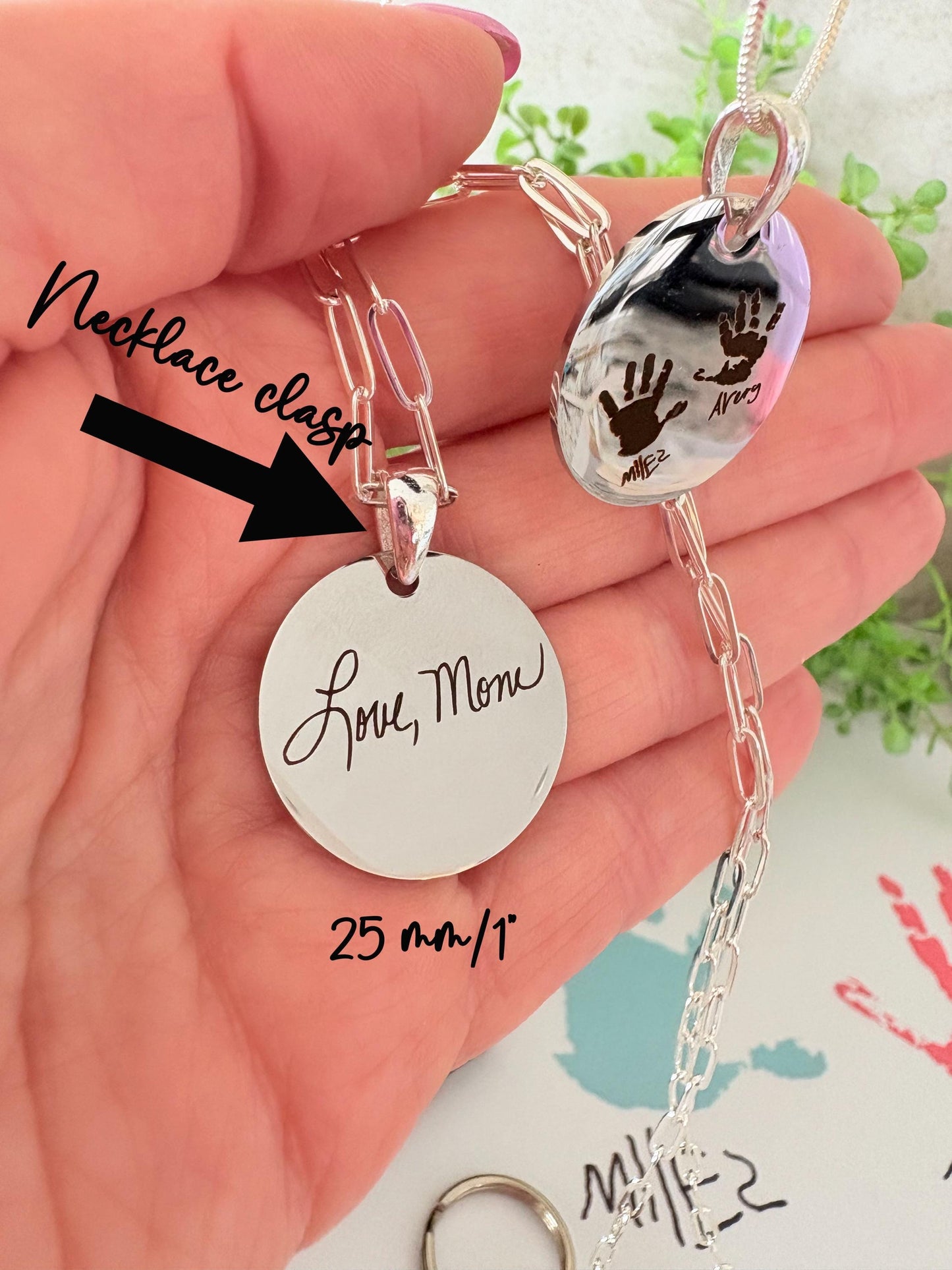 Custom Handwriting Charm – Personalized Jewelry Keepsake