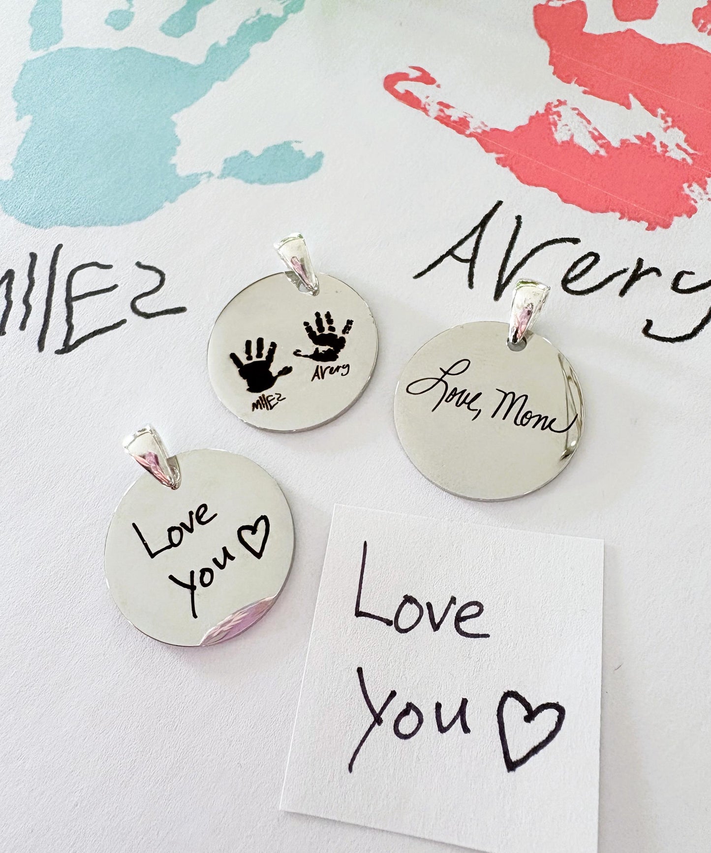 Custom Handwriting Charm – Personalized Jewelry Keepsake