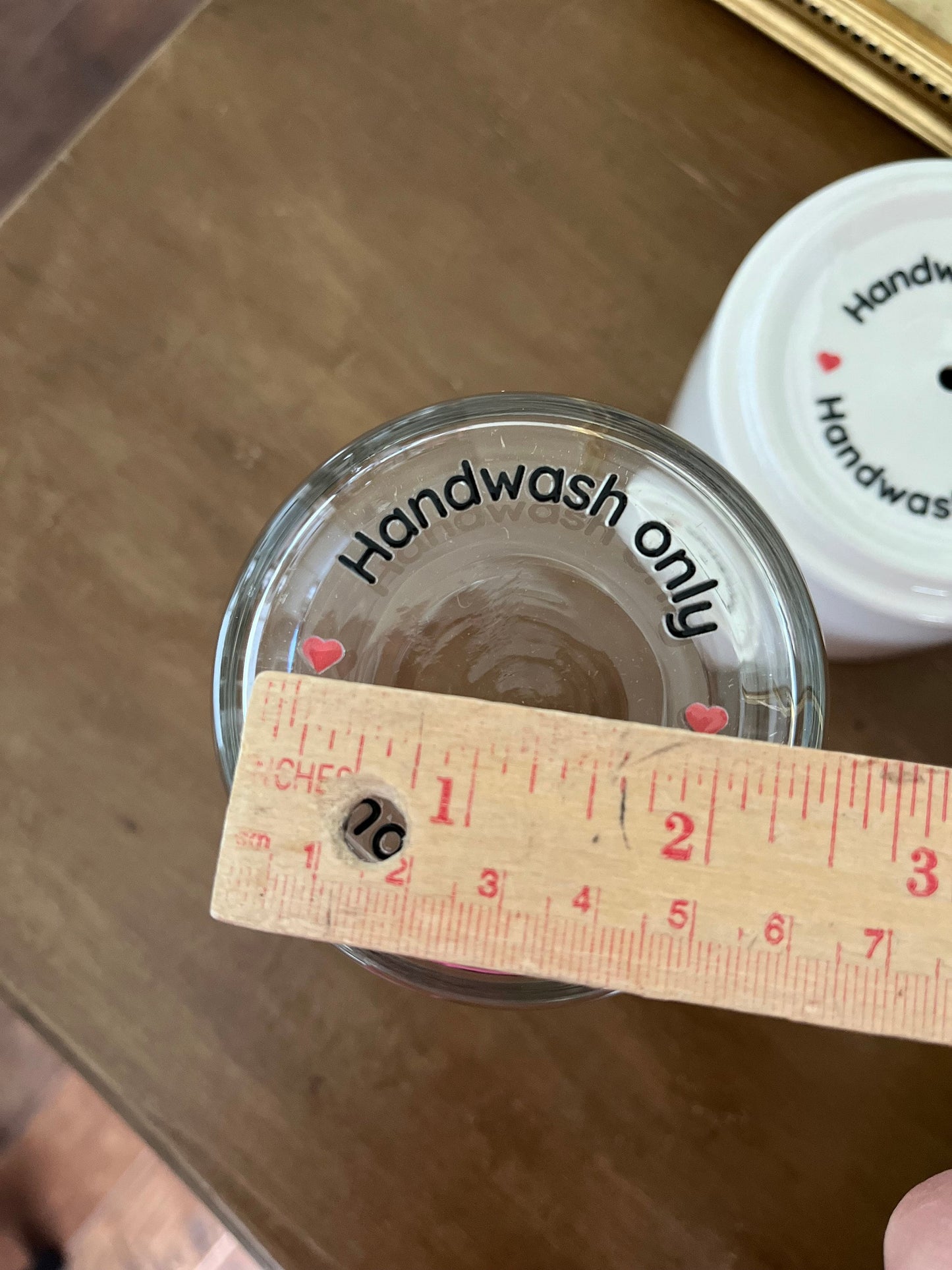 UV DTF Cup Care Stickers - ♥️ With Hearts ♥️ – Hand Wash Only Labels (10–50 Pack)