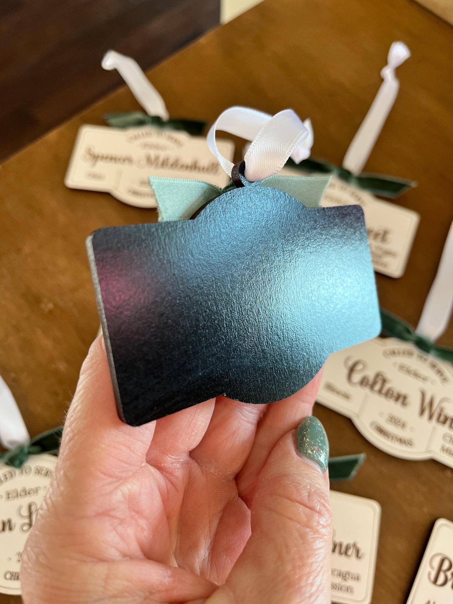 LDS Missionary Custom Engraved Christmas Ornament – Personalized Called to Serve Gift