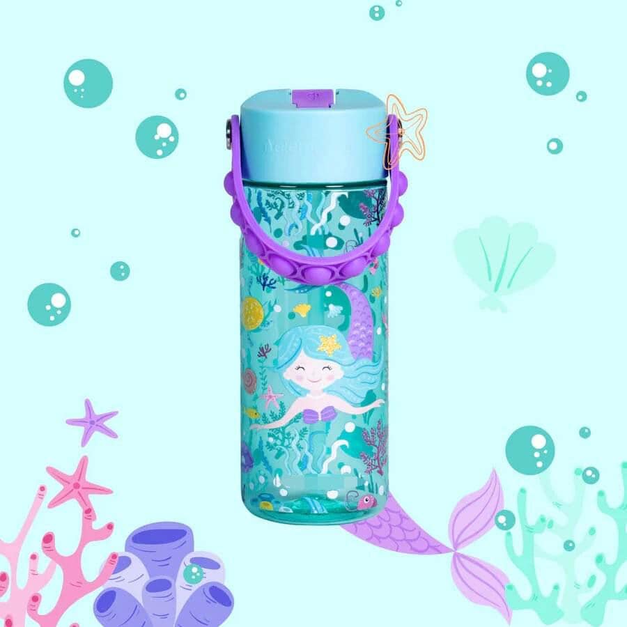 Personalized Kids Water Bottle with Straw – Leakproof Custom Tritan Toddler Cup