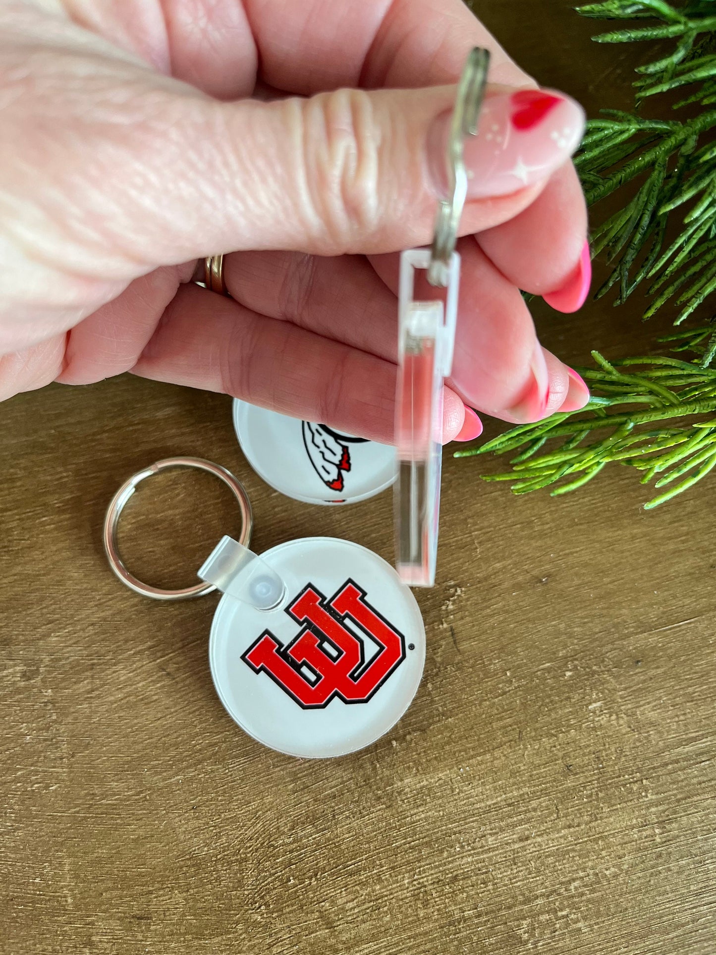 University of Utah Acrylic Keychain – Official Utes Bag Tag