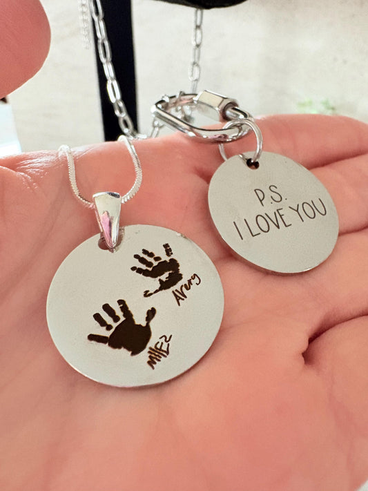 Custom Handwriting Charm – Personalized Jewelry Keepsake