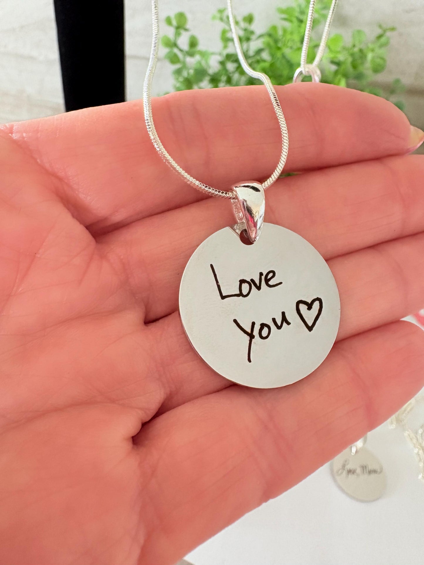 Custom Handwriting Charm – Personalized Jewelry Keepsake