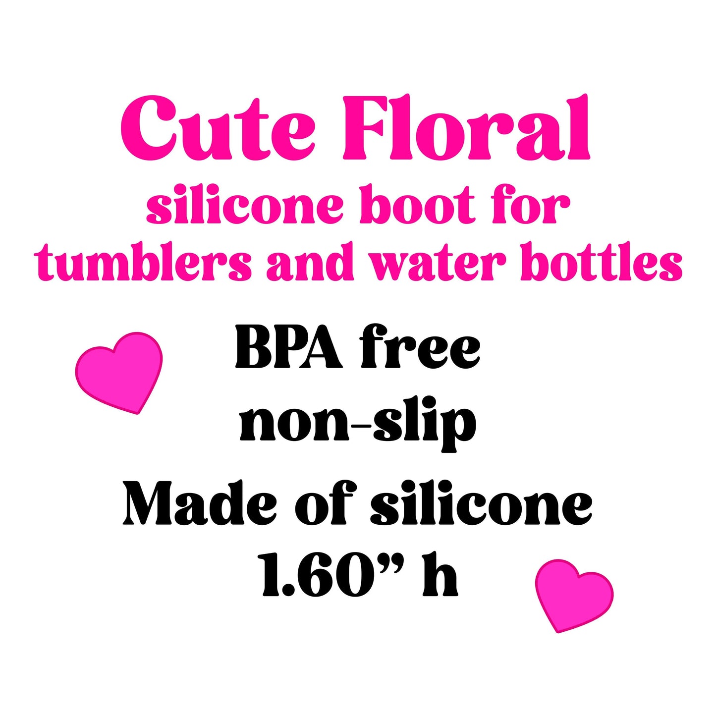 Pink Daisy Retro Floral Tumbler Boot | Flower tumbler boot fits 20 oz 30 oz 40 oz water bottle and tumblers