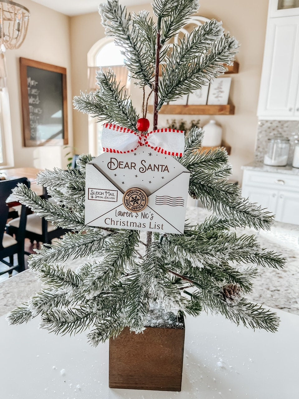 Personalized Dear Santa Christmas List Ornament for Kids – Custom Santa Ornament 2025