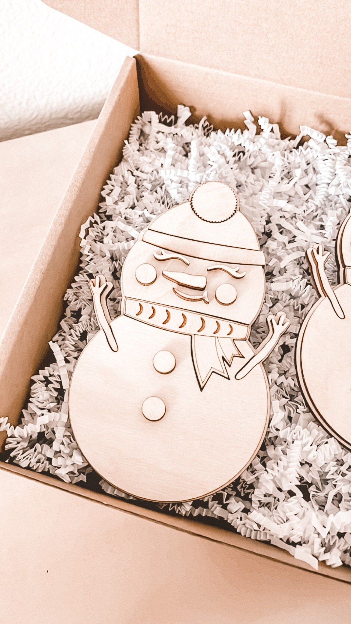 DIY Snowman Ornament Kit – Christmas Painting & Craft Set