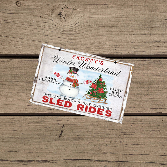 Frosty’s Winter Wonderland Sign – Outdoor & Porch Christmas Decor