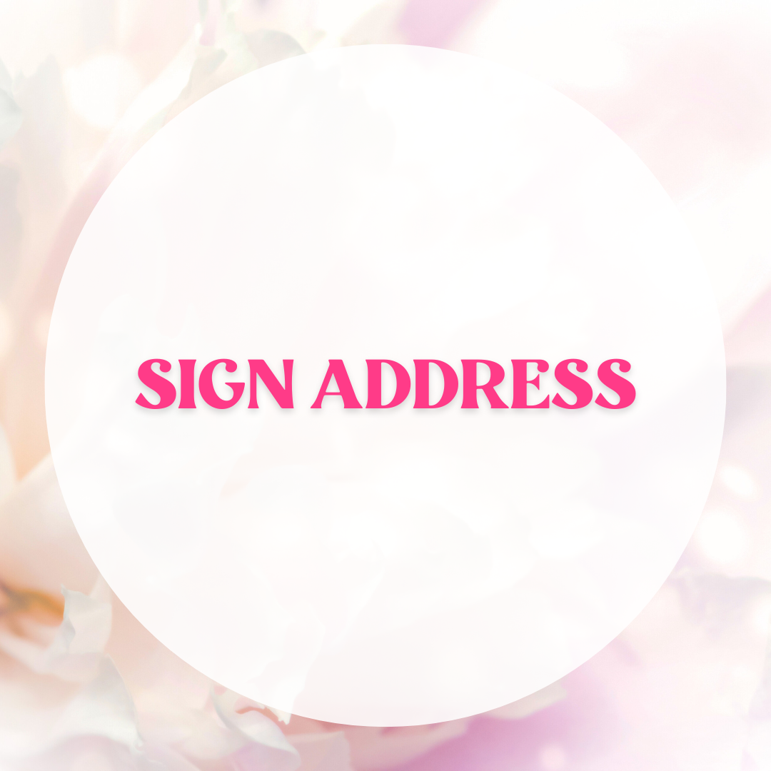 Sign Address