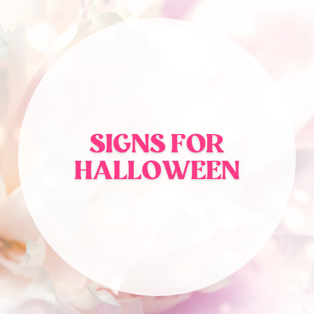 Signs for Halloween