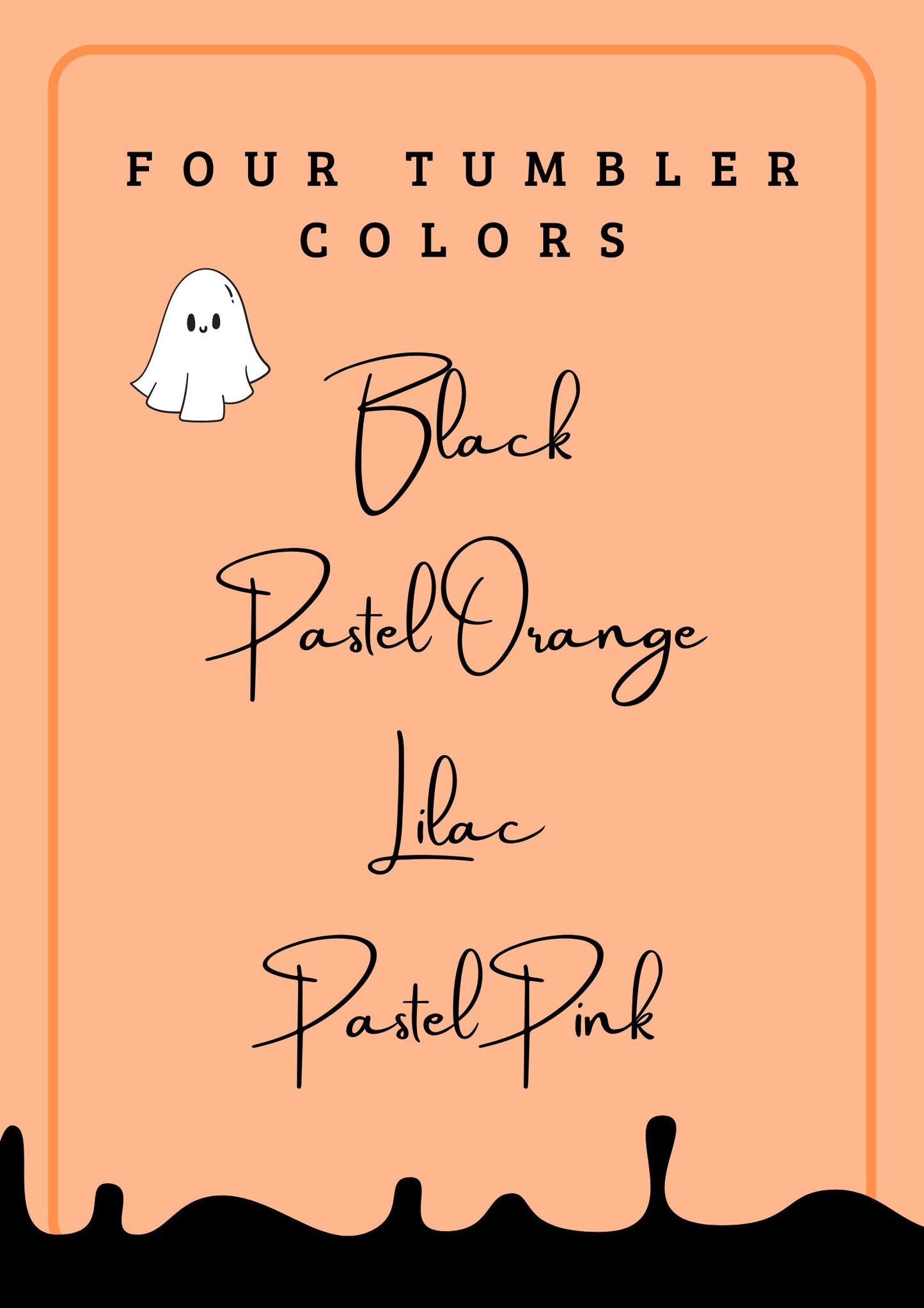 Personalized Halloween Tumbler with Straw – Custom Skinny Matte Pastel Cups, Party Favors