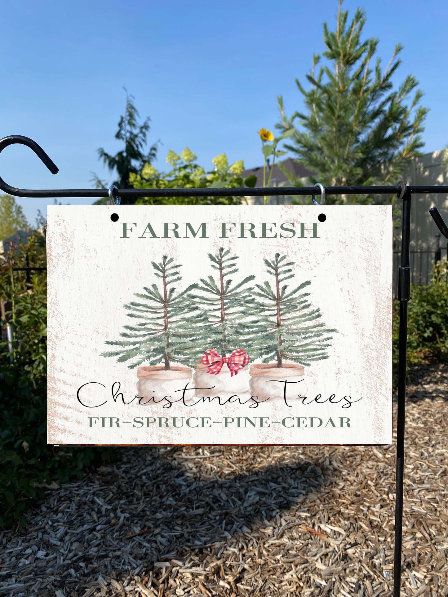 Farm Fresh Christmas Trees Sign – Outdoor & Porch Christmas Decor