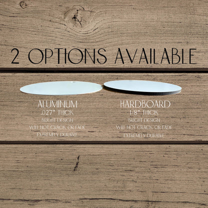 Personalized Pink Stocking Christmas Ornament- Custom Name & Year | Aluminum or Hardboard