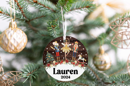 Personalized Nutcracker Christmas Ornament 2025 – Classic Retro Keepsake for Kids, Teens & Adults
