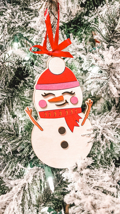 DIY Snowman Ornament Kit – Christmas Painting & Craft Set