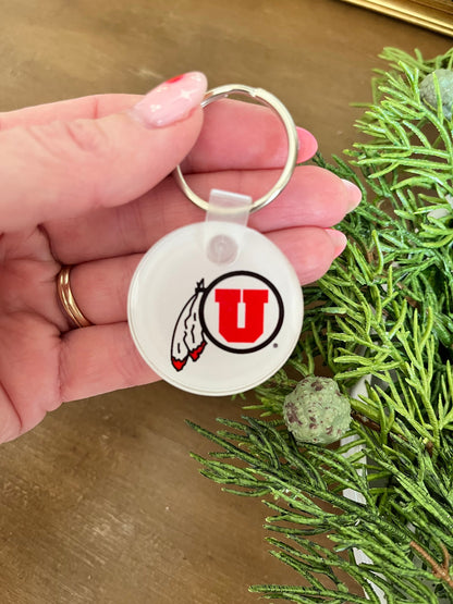 University of Utah Acrylic Keychain – Official Utes Bag Tag