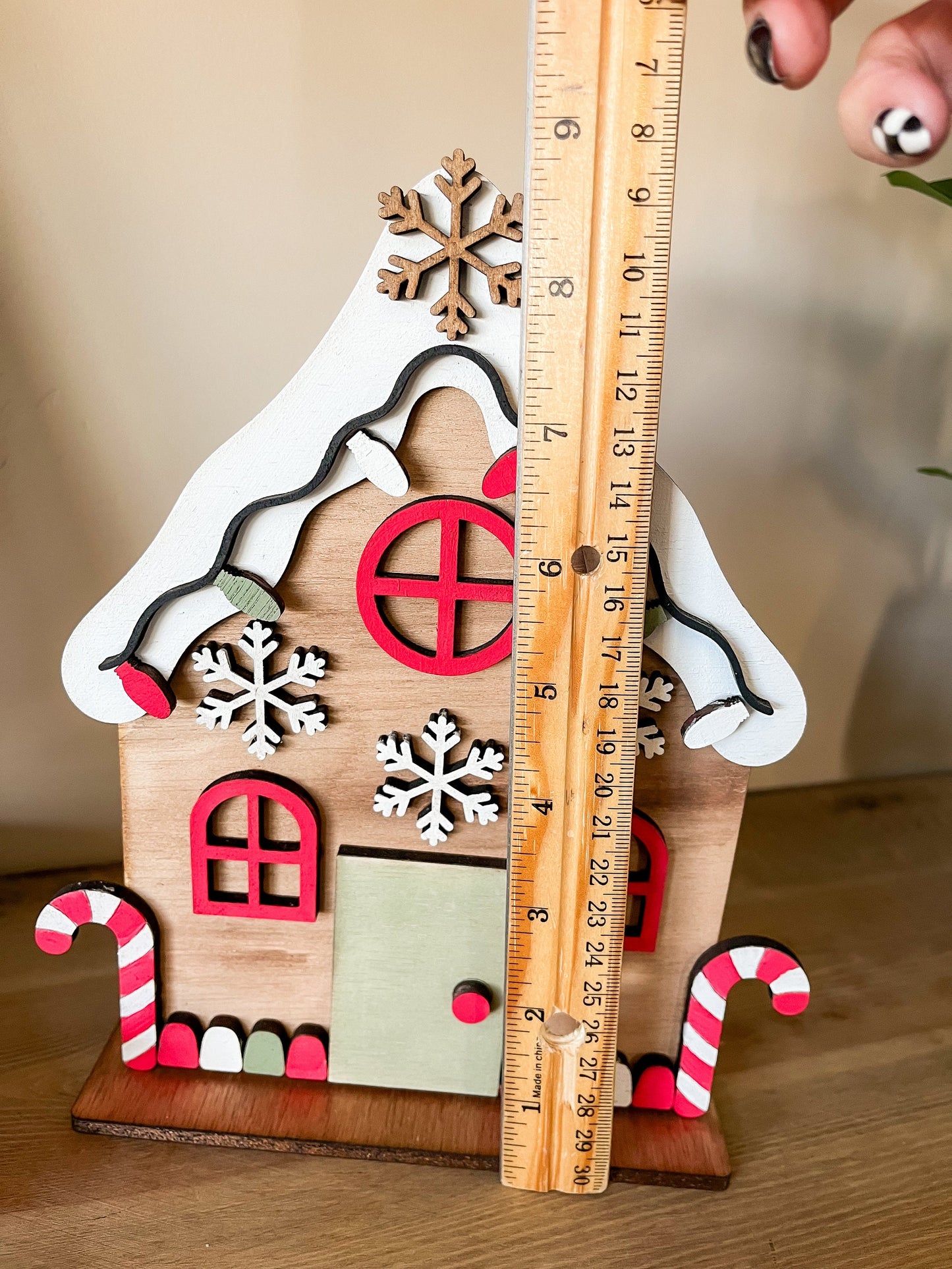 ❄️ Christmas DIY Gingerbread House Kit - Snowflakes – Paint & Build Holiday Craft Set for Kids & Adults