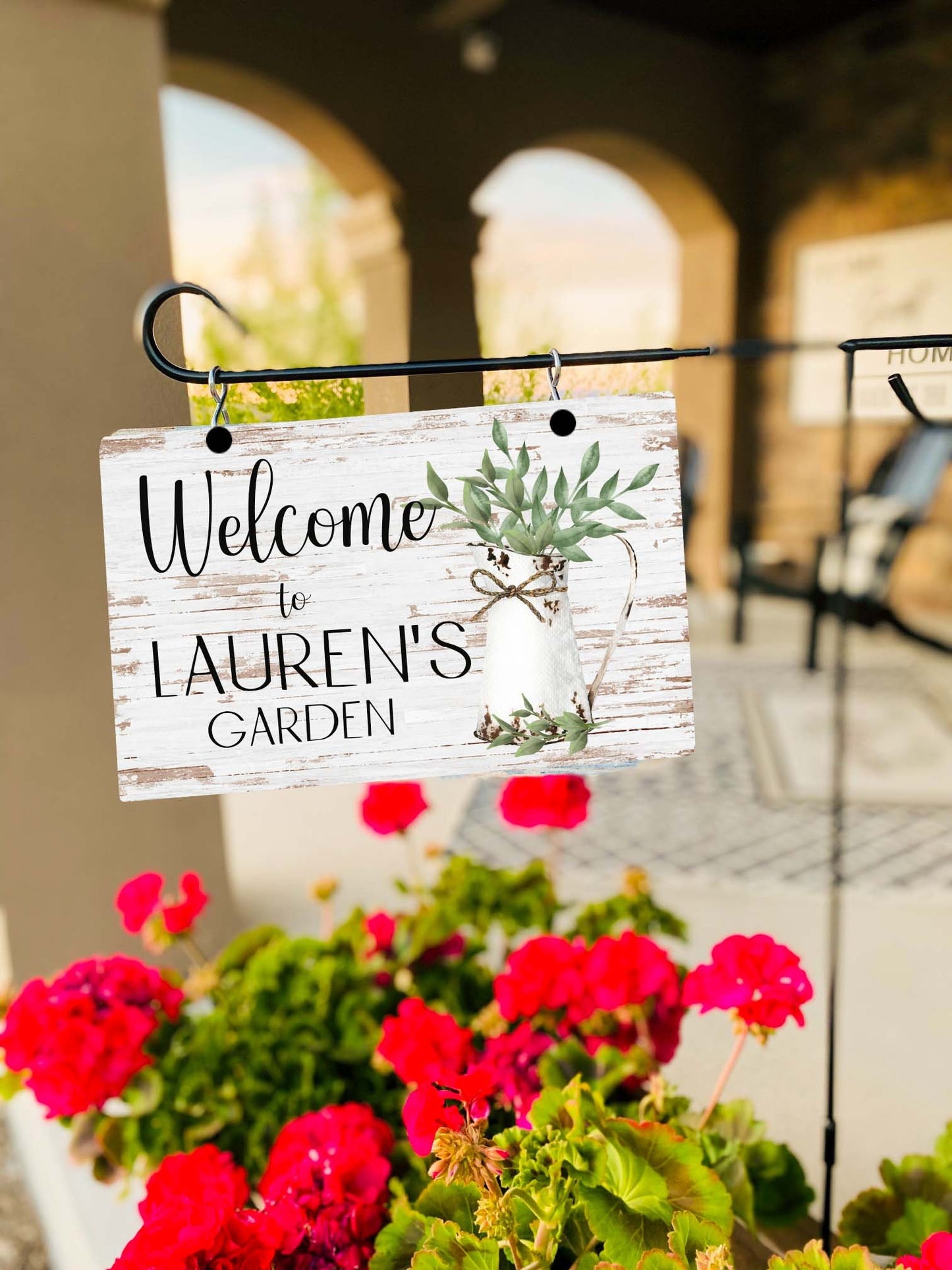 Personalized Strawberry Patch Garden Sign – Outdoor Aluminum Yard & Hanging Sign, Gift for Mom