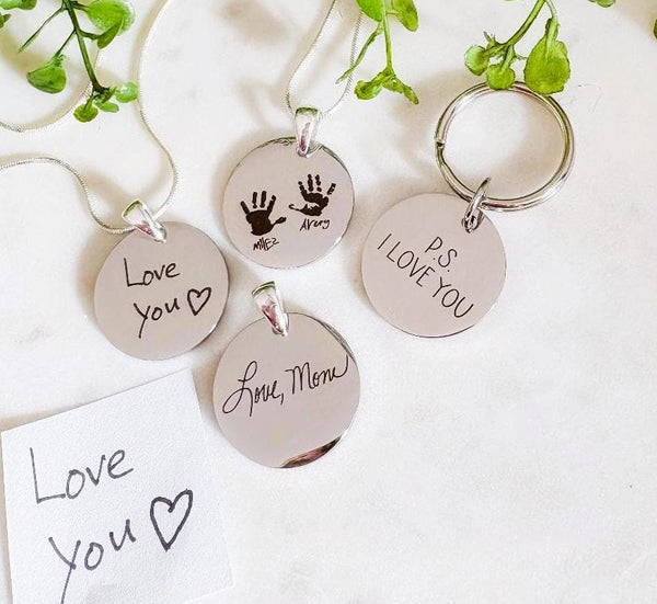 Custom Handwriting Charm – Personalized Jewelry Keepsake