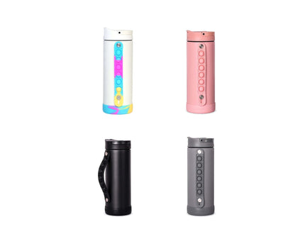 Personalized Engraved Kids Water Bottle with Straw – Custom Stainless Steel Tumbler, Insulated, Pop Handle