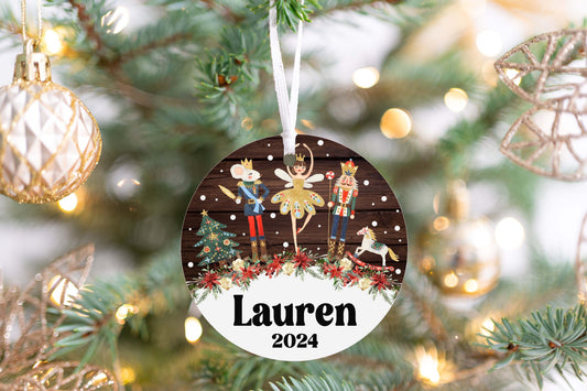 Personalized Nutcracker Christmas Ornament 2025 – Classic Retro Keepsake for Kids, Teens & Adults