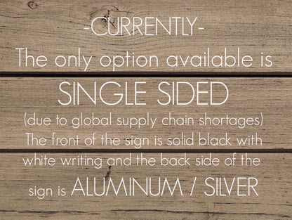 Aluminum Metal Address Sign – House Number & Yard Sign, Lamp Post, Mailbox