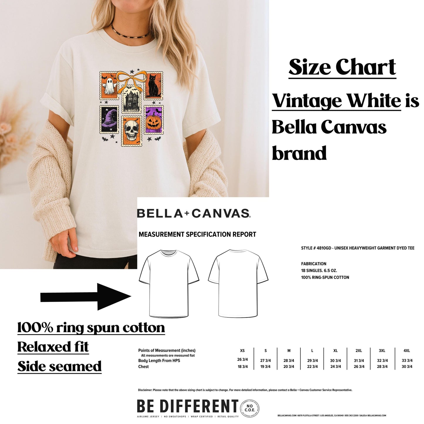 Vintage Halloween Graphic Tee - Retro Spooky Shirt with Ghost, Skull, Pumpkin & Cat Design