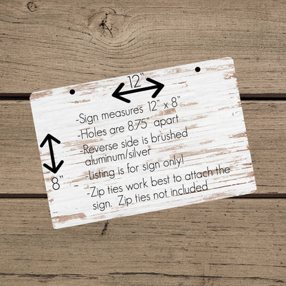 Personalized Garden Sign – Hanging Metal Yard Sign, Custom Gift for Dad, Outdoor Garden Décor