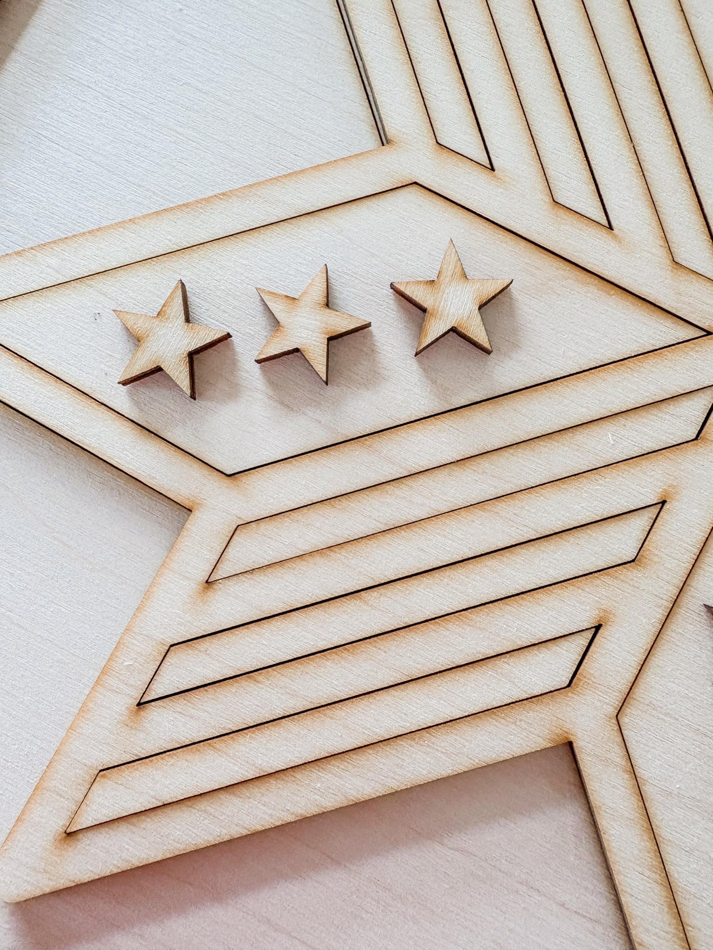 Framed 4th of July DIY Paint Kit – Patriotic Star Decorations, DIY Patriotic Craft, America Decor