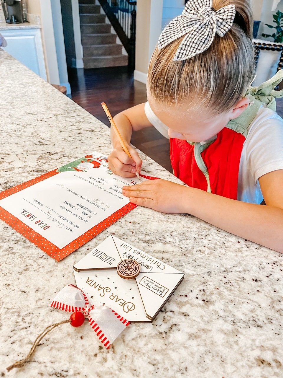 Personalized Dear Santa Christmas List Ornament for Kids – Custom Santa Ornament 2025