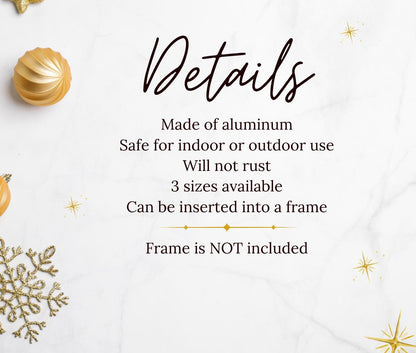 Rustic Metal Christmas Sign – Joy to the World Farmhouse Wall Art for Indoor & Outdoor Decor