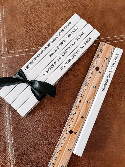 Personalized Carpenter Pencils – Engraved Funny Gift Set for Dad & Handyman