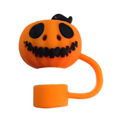 Halloween Straw Toppers - Cute Bat, Pumpkin, Jack-o-Lantern and Ghost