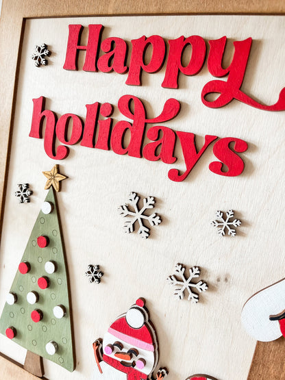 Paint Your Own Framed Gingerbread House Kit – DIY Christmas Craft