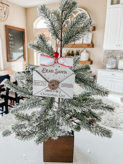 Personalized Dear Santa Christmas List Ornament for Kids – Custom Santa Ornament 2025