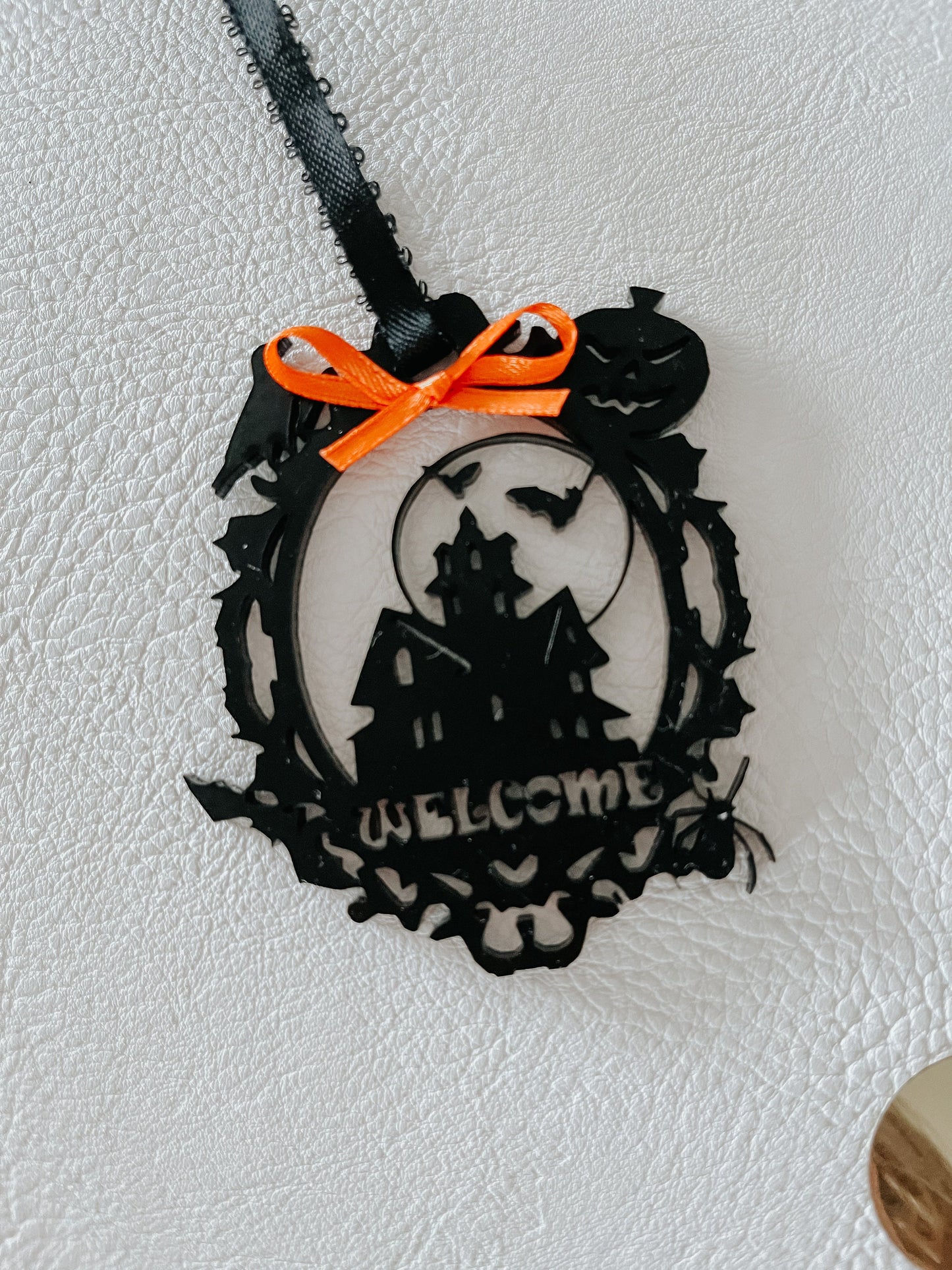 Halloween Ornaments for Tree – Vintage Style Halloween Ornament Set, Spooky Acrylic Halloween Décor