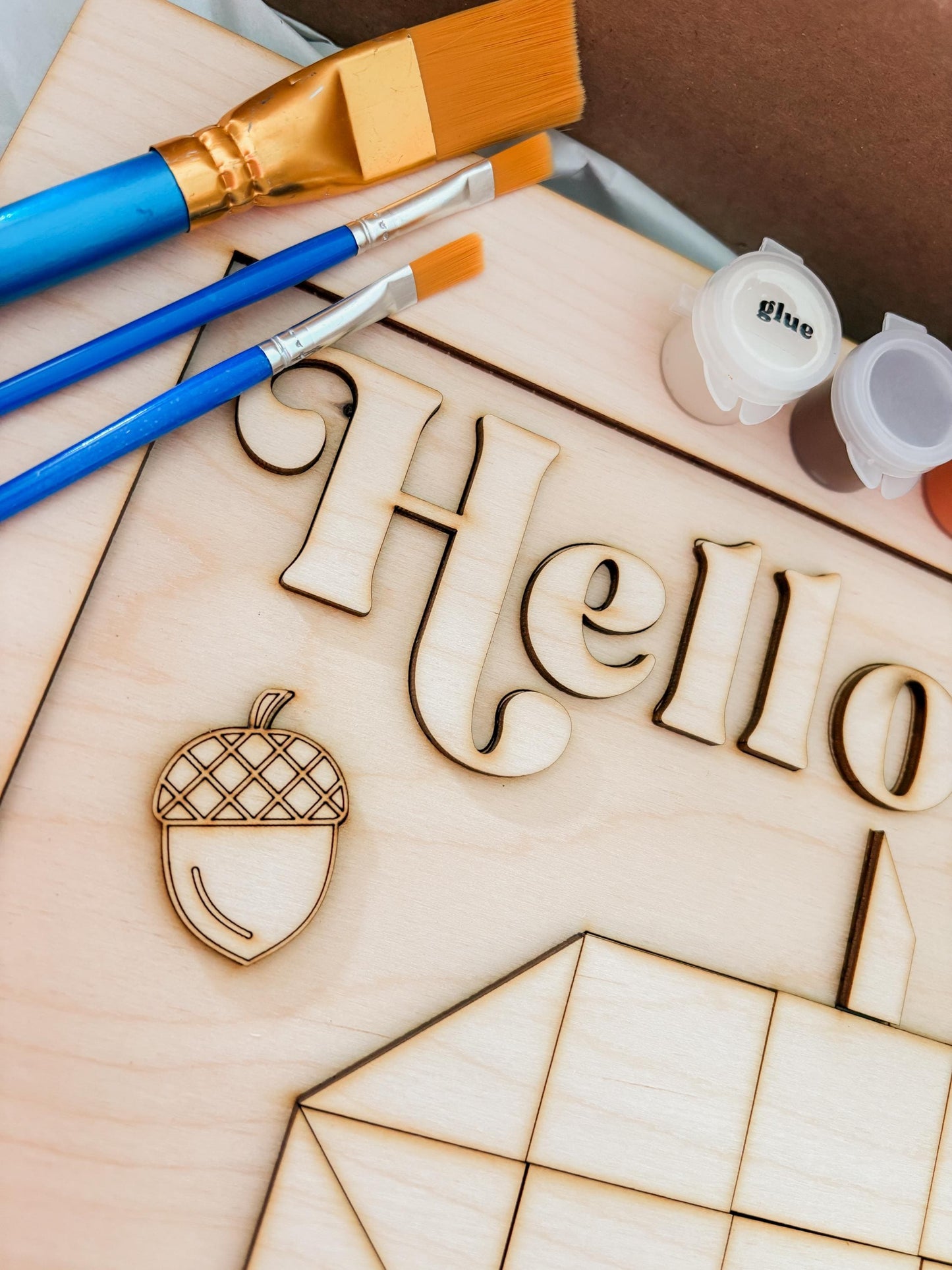 Hello Fall Framed Pumpkin Crow DIY Paint Kit - Host a Craft Night