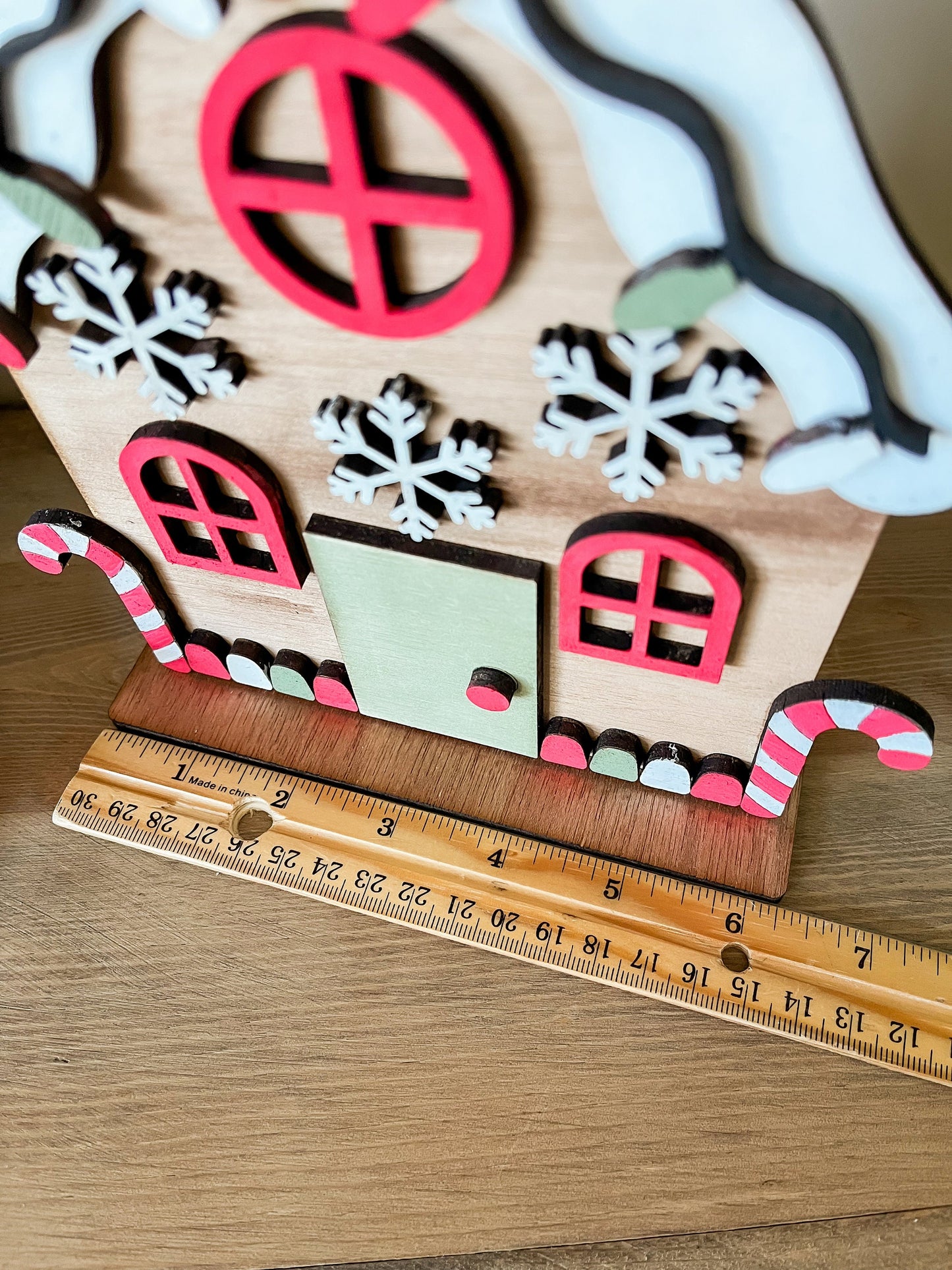 ❄️ Christmas DIY Gingerbread House Kit - Snowflakes – Paint & Build Holiday Craft Set for Kids & Adults
