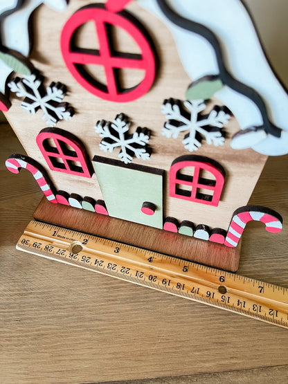 ❄️ Christmas DIY Gingerbread House Kit - Snowflakes – Paint & Build Holiday Craft Set for Kids & Adults