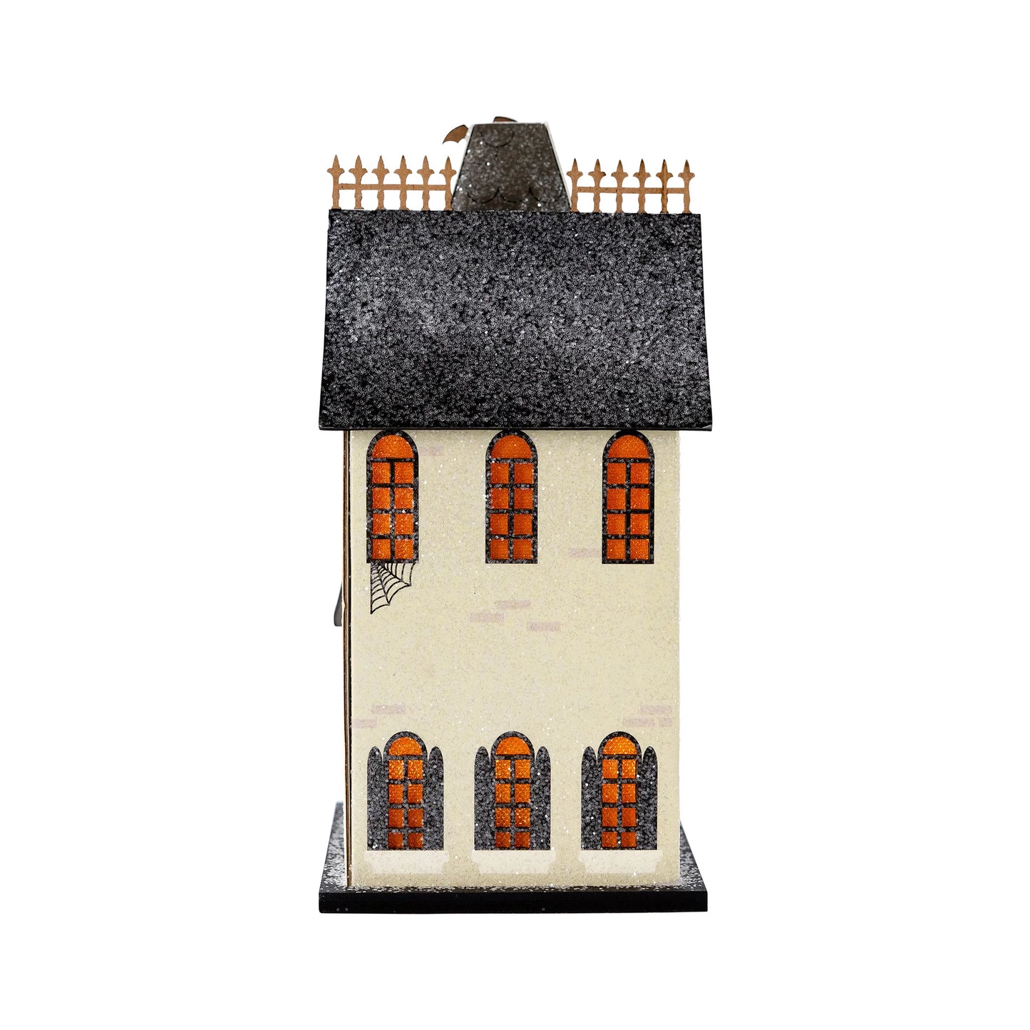 Lighted Haunted House Academy- Halloween Village Decoration