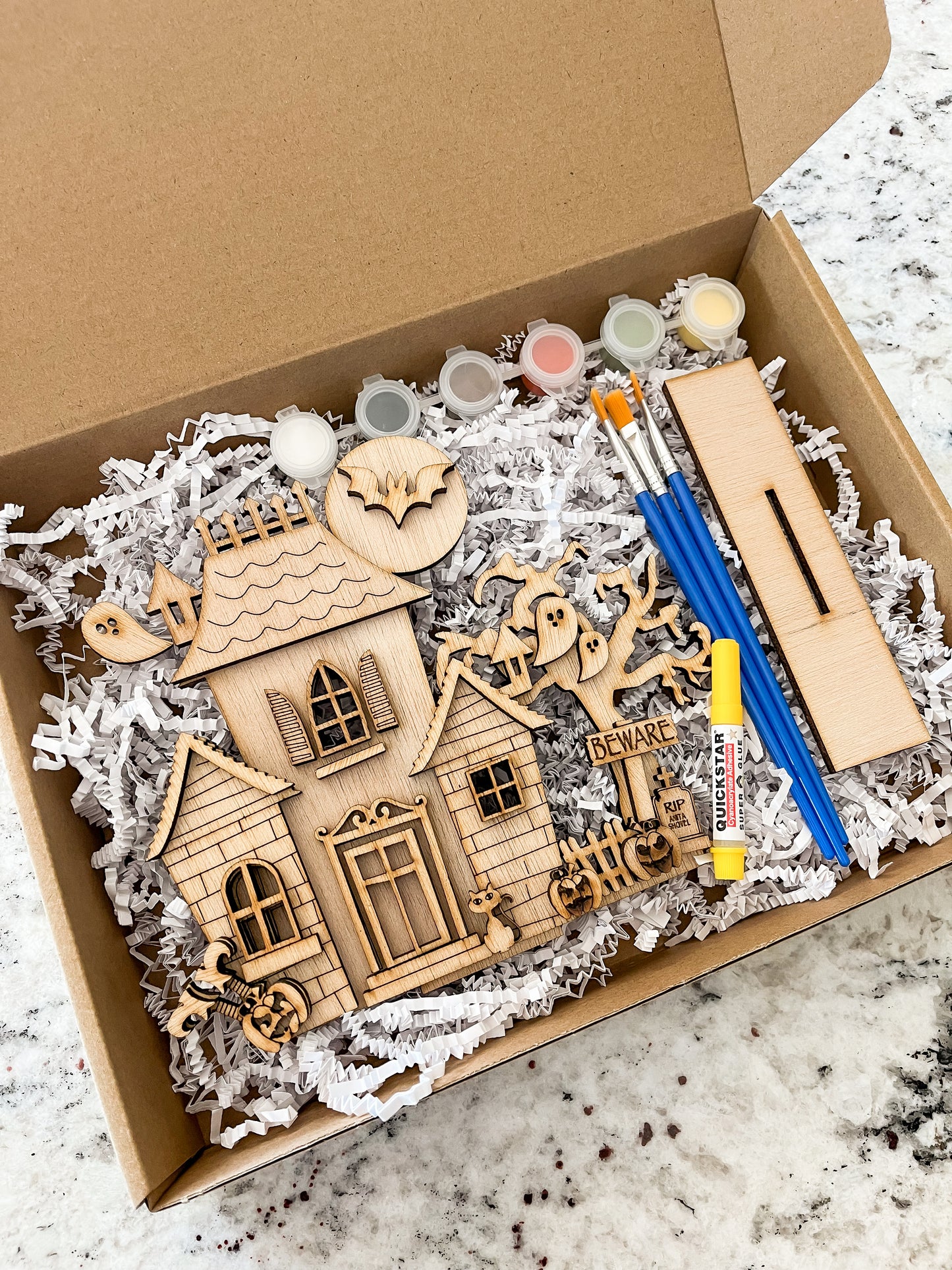 DIY Haunted House Paint Kit - Host a Craft Night