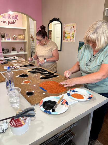 Custom DIY Hand-Painted Door Mat Kit - Host a Craft Night