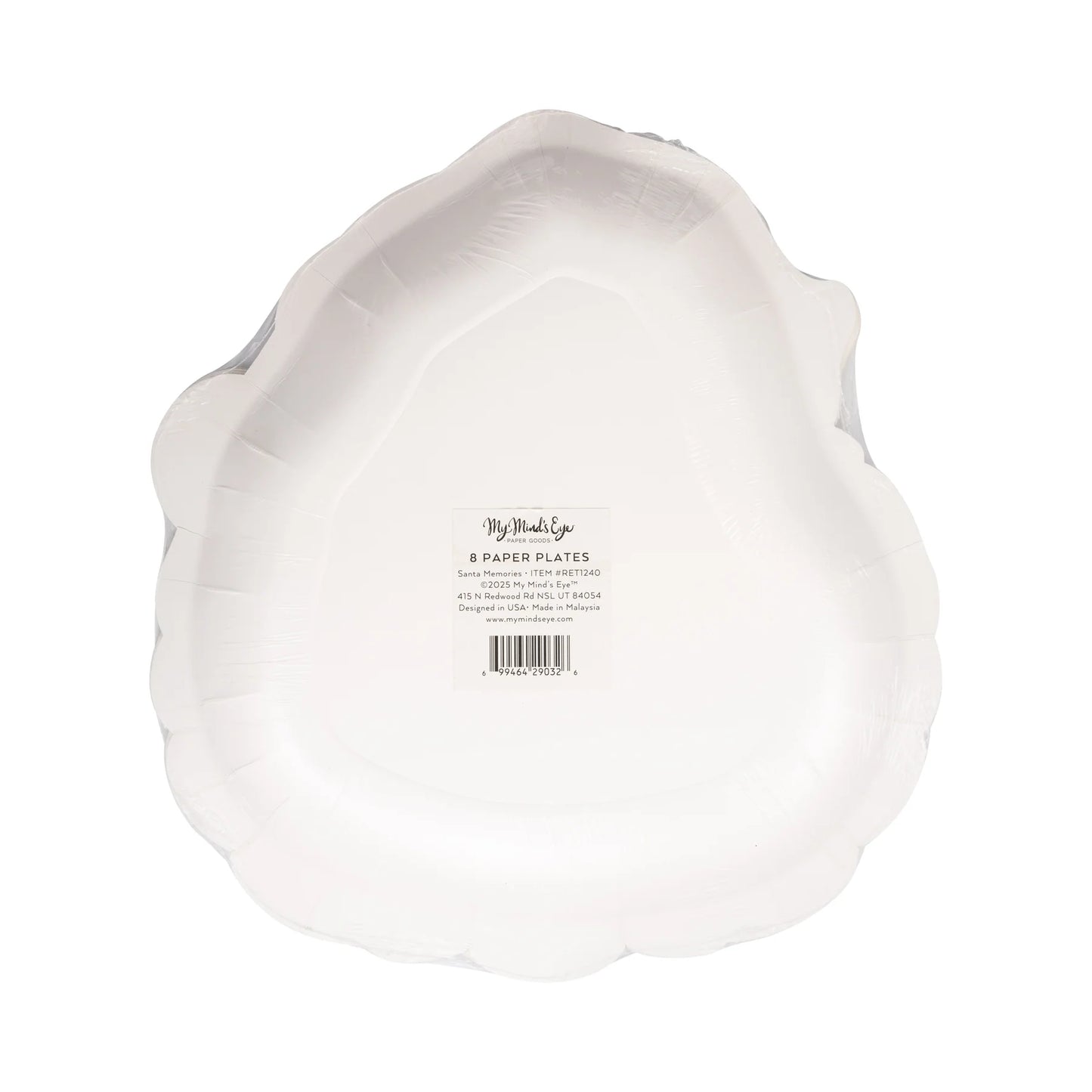 Retro Santa Plates  - Set of 8 Plates