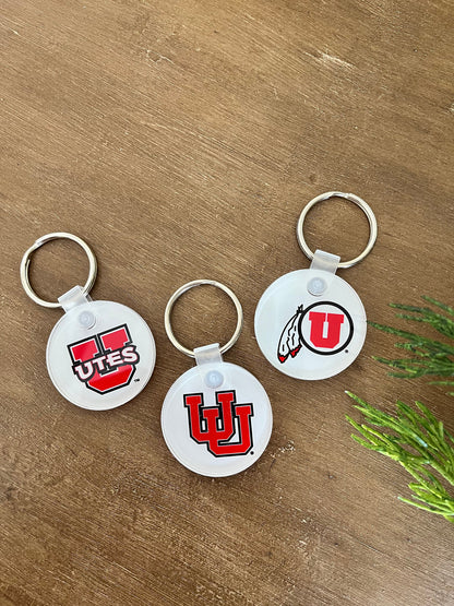 University of Utah Acrylic Keychain – Official Utes Bag Tag