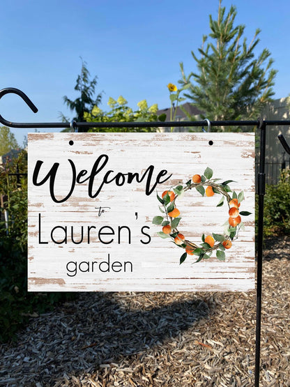 Personalized Garden Sign – Custom Outdoor Yard & Patio Décor, Gift for Mom or Her