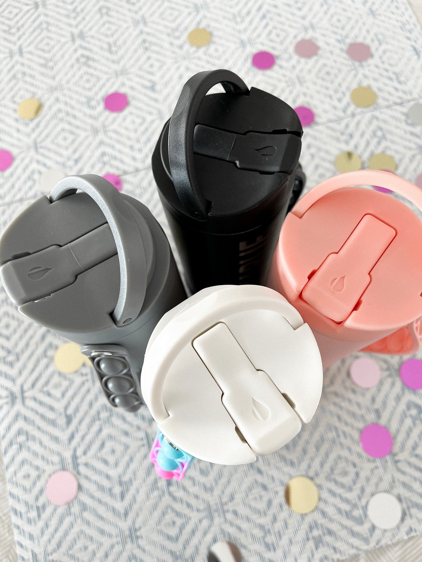 Personalized Engraved Kids Water Bottle with Straw – Custom Stainless Steel Tumbler, Insulated, Pop Handle