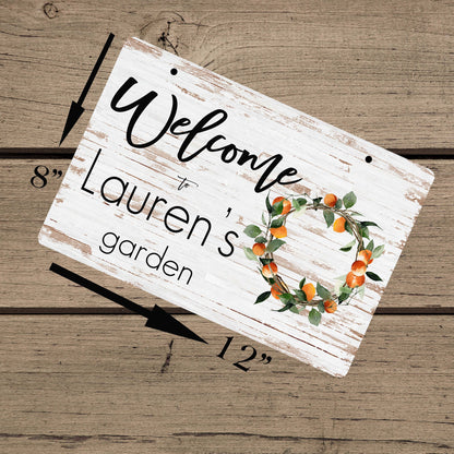 Personalized Garden Sign – Custom Outdoor Yard & Patio Décor, Gift for Mom or Her