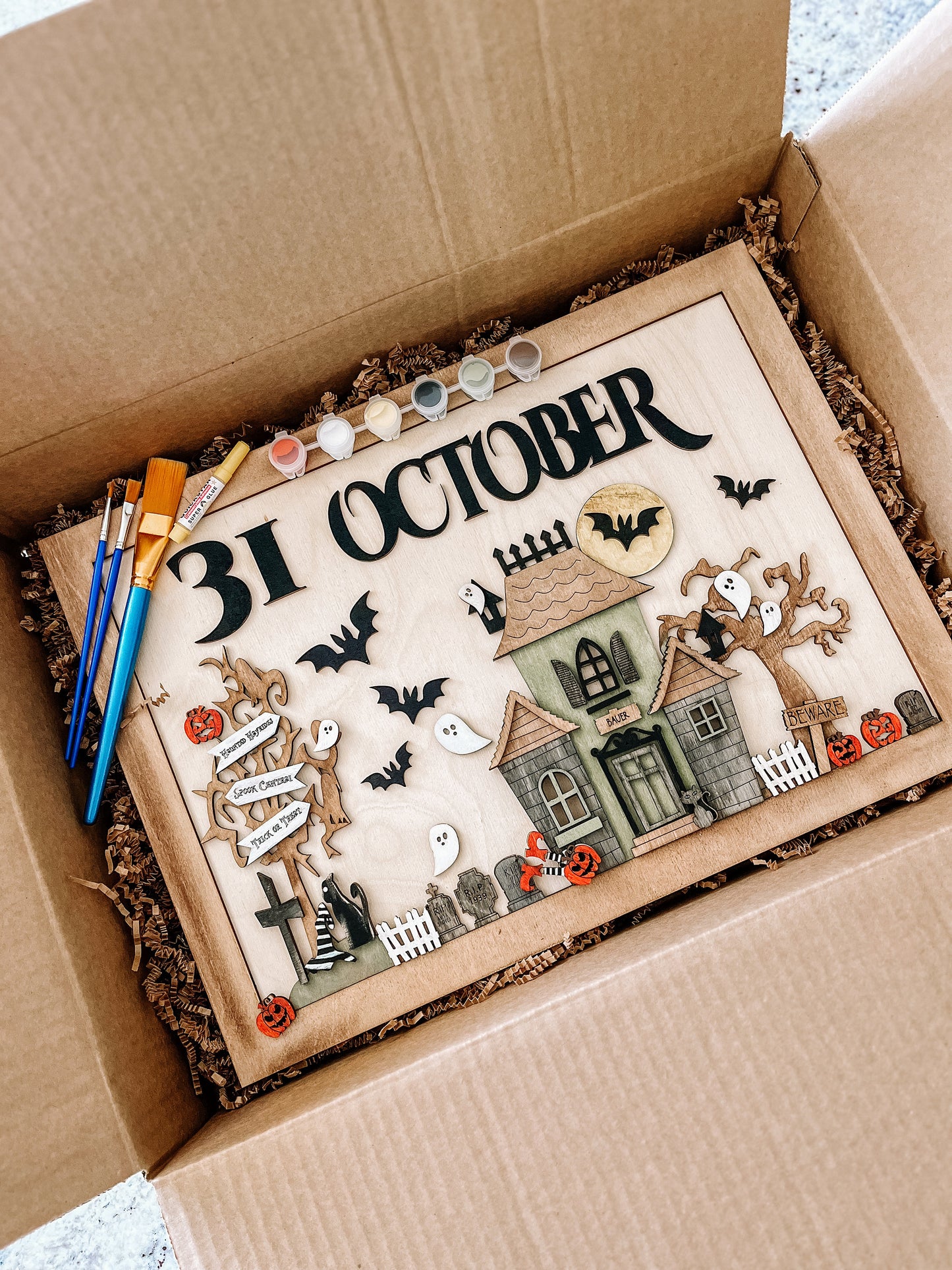 DIY Haunted House Paint Kit - Host a Craft Night