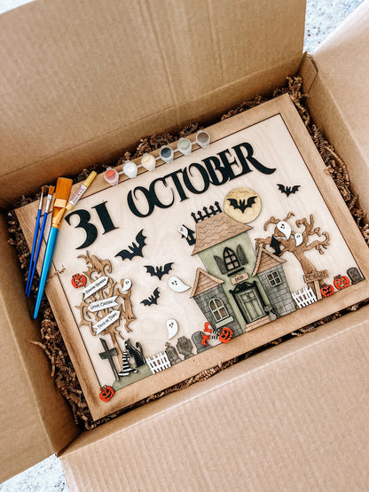 DIY Haunted House Paint Kit - Host a Craft Night